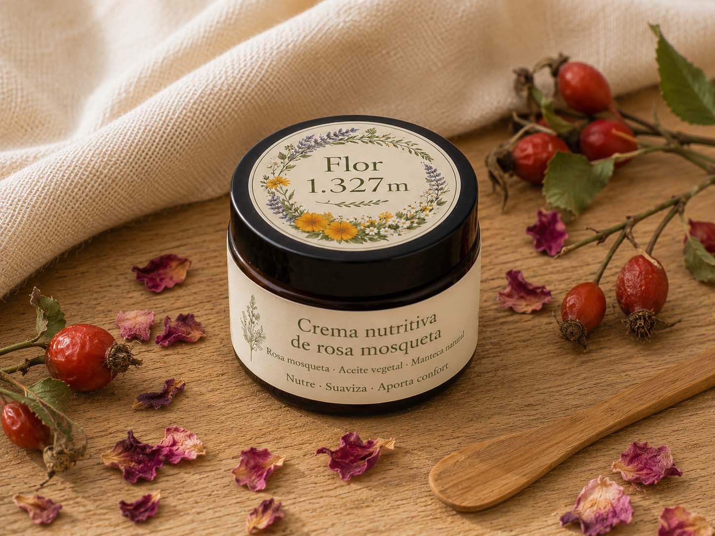Crema nutritiva de rosa mosqueta